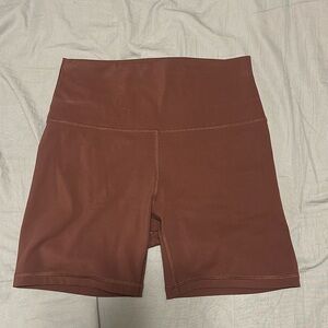 Lululemon dups. Bike shorts. Chocolate brown.
